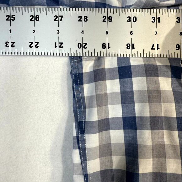 Johnnie-O Hangin' Out‎ Womens Plaid Blue/white Button Shirt Size 16 - Picture 11 of 11